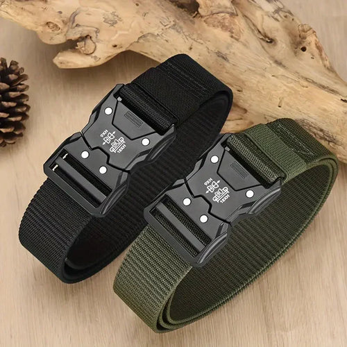 2PC Tactical Waist Belt - Durable Automatic Buckle, Perfect for Outdoor Adventures, Unisex Accessories for Men and Women